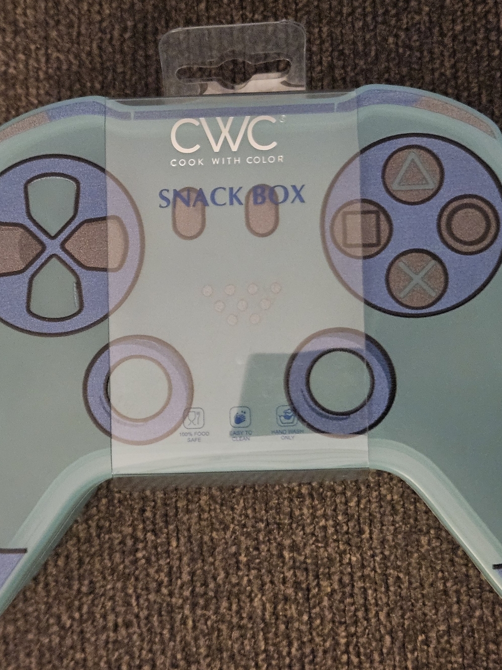 CWC Cook With Color Game Controller Snack Box - Teal Blue